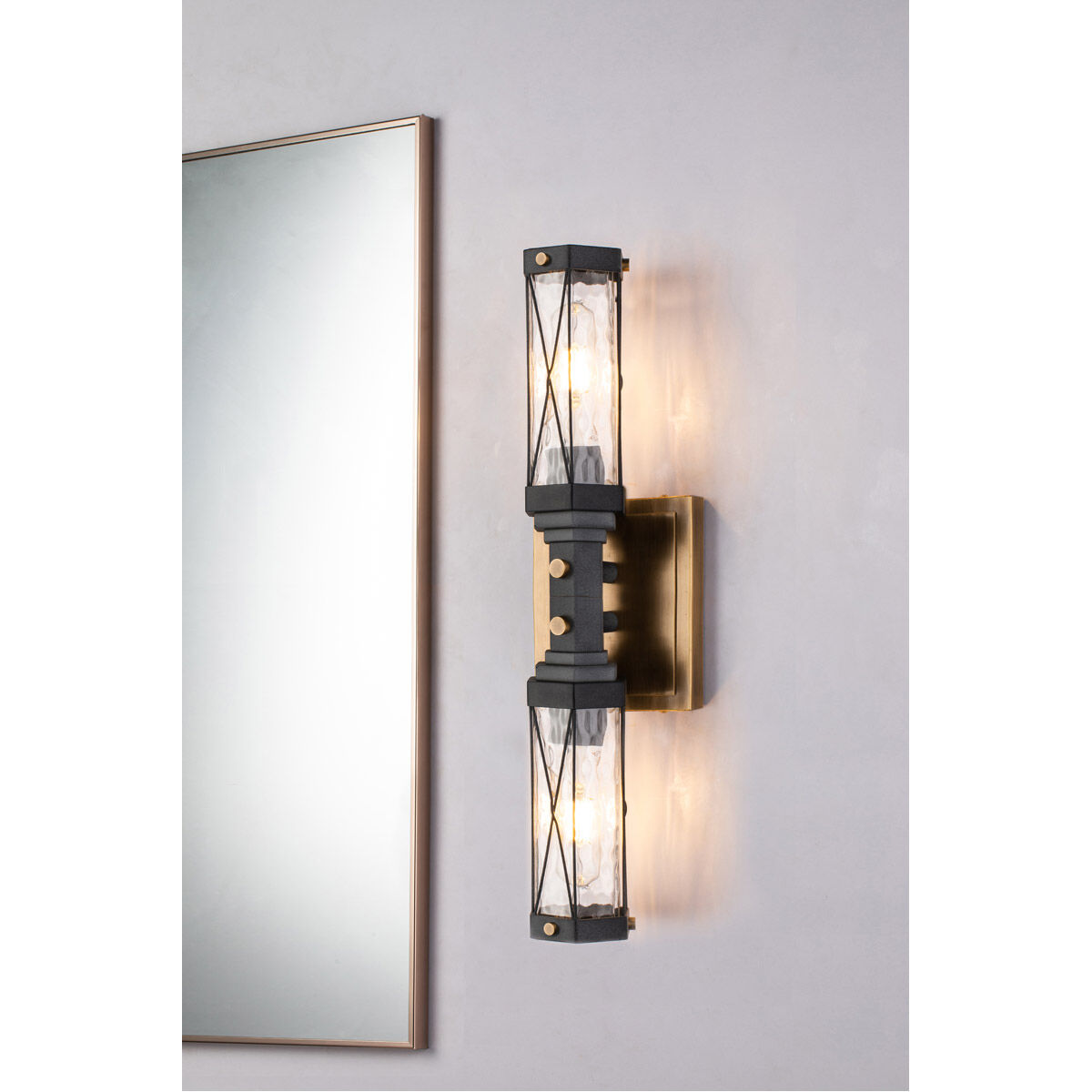 Abbey 2 Light 6 inch Weather Zinc+ ATB Bath Light Wall Light